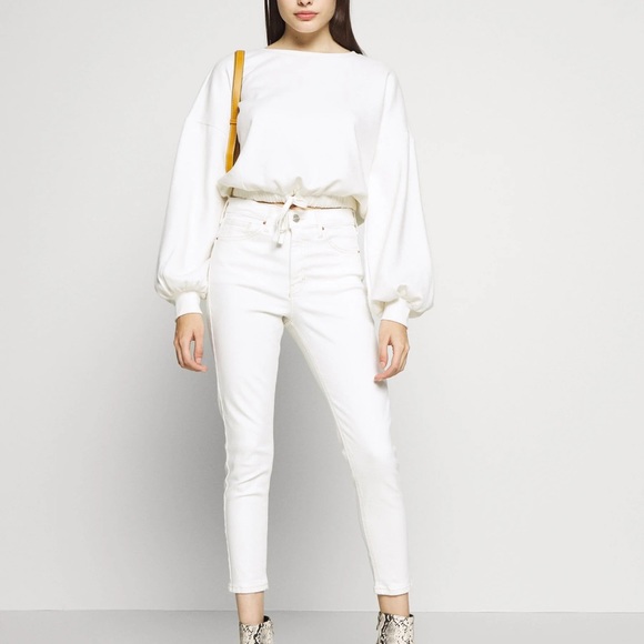 Topshop Denim - Topshop Jamie jeans in white